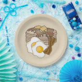 Eierspeisen und Frühstücksspeck Party Pappteller (Party)