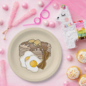 Eierspeisen und Frühstücksspeck Party Pappteller (Party)