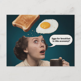 Eierspeisen zum Frühstück, preiswert Kaffeemaschin Postkarte