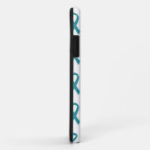 Eierstockkrebs-aquamariner Band-Telefon-Kasten Case-Mate iPhone Hülle (Hinten/Rechts)