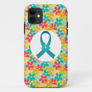 Eierstockkrebs-aquamarines Bewusstseins-Band Case-Mate iPhone Hülle