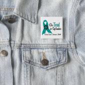 Eierstockkrebs-Bewusstseins-Monats-Blumen 2 Button (Beispiel)
