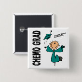 Eierstockkrebs CHEMO ABSOLVENT 1 Button (Vorne & Hinten)