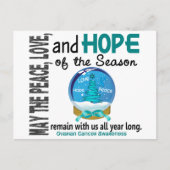 Eierstockkrebs der feiertagspostkarte (Vorderseite)