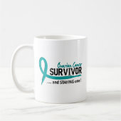 Eierstockkrebs des Überlebend-8 Kaffeetasse (Links)