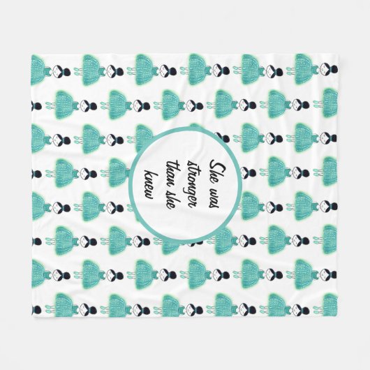 Eierstockkrebs Fleecedecke (Vorderseite (Horizontal))