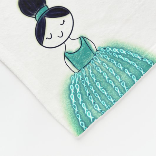 Eierstockkrebs Fleecedecke (Ecke)