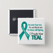 Eierstockkrebs für jedes ..... trage ich stolz button (Vorne & Hinten)