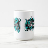 Eierstockkrebs-Garten-Band Kaffeetasse (Mittel)