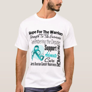 Eierstockkrebs-Hoffnungs-Tribut-Collage T-Shirt
