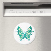 Eierstockkrebs-Schmetterling Magnet (In Situ (Geschirrspüler))