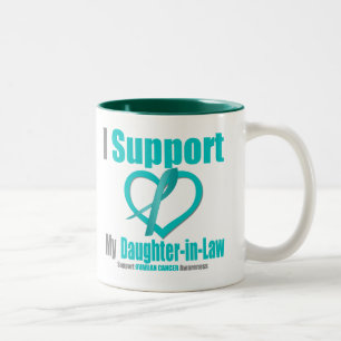Eierstockkrebs stütze ich meine Schwiegertochter Zweifarbige Tasse