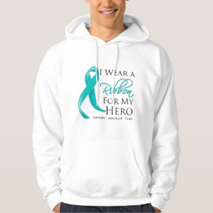 Eierstockkrebs trage ich ein Band für meinen Held Hoodie