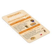 Eiersubstitute für Backdiagramm Personalisiert Magnet (Rechte Seite)