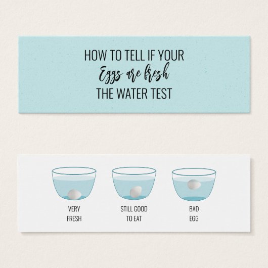 Eiertest auf Freshness-Kundenkarte (Vorne & Hinten)