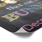 Eierzitter Osterschwangerschaftsankündigung Poster (Ecke)