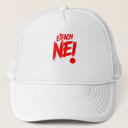 Eifach nei truckerkappe (Vorderseite)