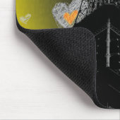 Eifel Tower Hearts Mousepad (Ecke)