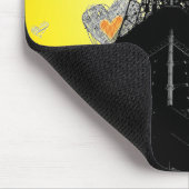 Eifel Tower Hearts Mousepad (Ecke)