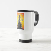 Eifel Tower Hearts Travel Mug Reisebecher (VorderseiteRechts)