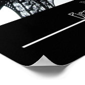 Eifel Tower-Paris, Frankreich Poster (Ecke)