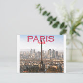 EIFEL TOWER PARIS, FRANKREICH (TOSIN GBADAMOSI) POSTKARTE (Stehend Vorderseite)