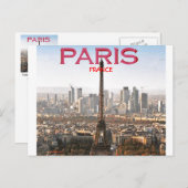 EIFEL TOWER PARIS, FRANKREICH (TOSIN GBADAMOSI) POSTKARTE (Vorne/Hinten)