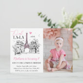 Eifel Tower Paris Paris Paris Paris Jedes Foto im  Einladung (Stehend Vorderseite)