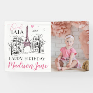 Eifel Tower Paris Pariser Foto zum Geburtstag Banner