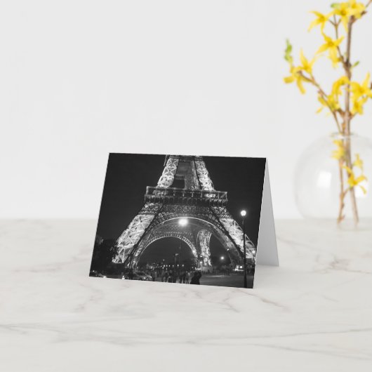 Eifel Turm Karte (Gelbe Blume)