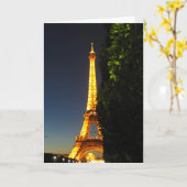 Eifel Turm Karte (Gelbe Blume)