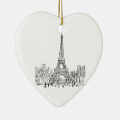 Eifel Turm Paris Keramikornament (Rechts)