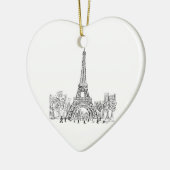 Eifel Turm Paris Keramikornament (Links)