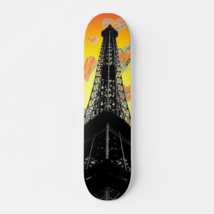 Eifelturm Herz Skateboard