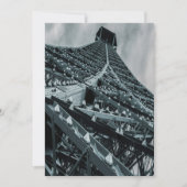 Eifelturm Paris Steel und Himmel Einladung (Vorderseite)