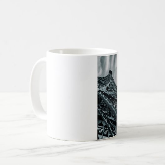 Eifelturm Paris Steel und Himmel Kaffeetasse (Vorderseite Links)