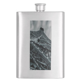 Eifelturm Paris Steel und Himmelsflasche Flachmann