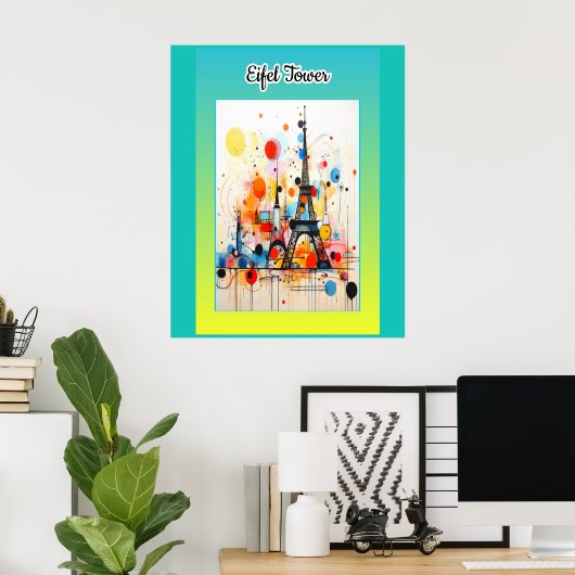 Eifelturm Poster (Heimbüro)