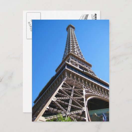 Eifelturm Postkarte (Vorne/Hinten)