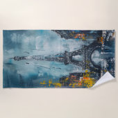 Eifelturm Strandtuch (Vorderseite)