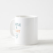 Eifer und Herz Motivationszitat Kaffeetasse (Vorderseite Links)