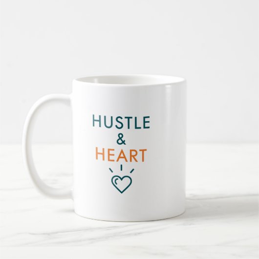 Eifer und Herz Motivationszitat Kaffeetasse (Links)