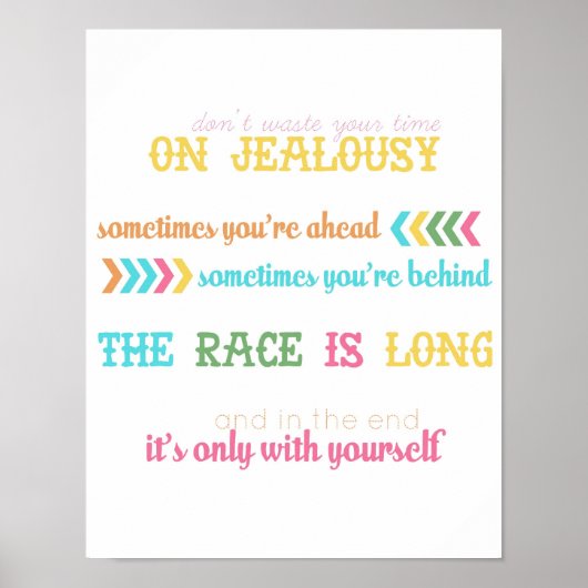 eifersüchtiges Zitat - von "Sonnen-Sonde tragen" Poster (Vorne)