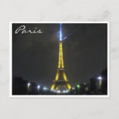 eiffe Nachtlichter Postkarte (Vorderseite)