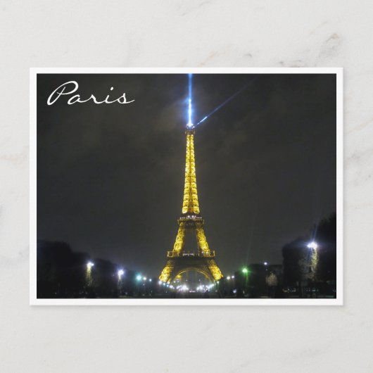 eiffe Nachtlichter Postkarte (Vorderseite)