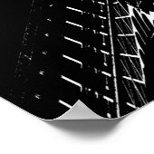 Eiffel auf Weiß Poster (Ecke)