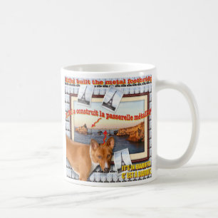 Eiffel baute die Metallbrücke. Kaffeetasse
