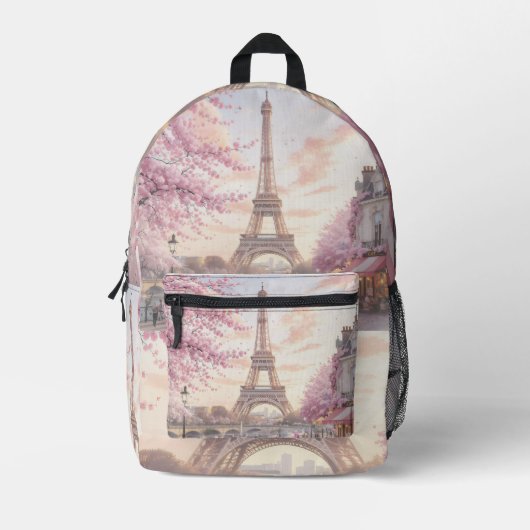 Eiffel Bedruckter Rucksack (Vorderseite)