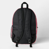 Eiffel Elegance Backpack — Anpassbarer Stil Bedruckter Rucksack (Rückseite)