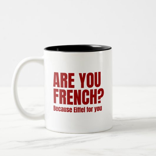 Eiffel für Sie: Niedliche und romantische Puppende Zweifarbige Tasse (Links)